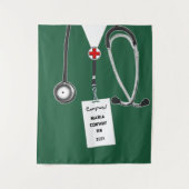 Verpleegkundige School Afstuderen Wandkleed (Voorkant)