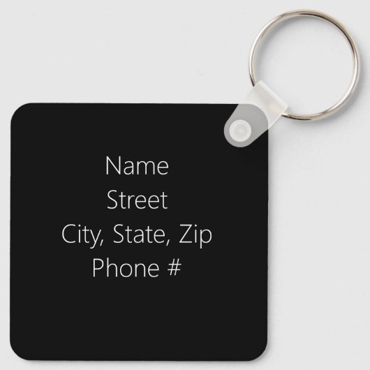 Verpleegkundige Sleutelhanger (Achterkant)