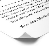 Verpleegkundige Speciaal CadeauPoster Poster (Hoek)