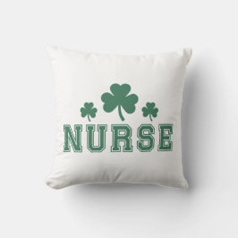 Verpleegkundige St. Patrick's Day Clover Kussen