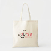 Verpleegkundige Stethoscoop Aangepaste Sjabloon Tote Bag (Voorkant)