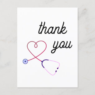 verpleegkundige stethoscoop hart gezondheidszorg b briefkaart