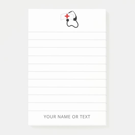 Verpleegkundige Stethoscoop Medische Persoonlijke  Post-it® Notes (Voorkant)