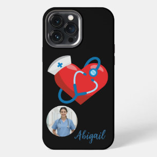 Verpleegkundige Student Hart Stethoscoop Verpleegs iPhone 13 Pro Max Hoesje