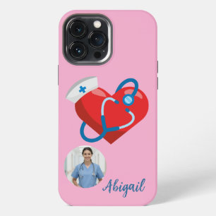 Verpleegkundige Student Hart Stethoscoop Verpleegs iPhone 13 Pro Max Hoesje