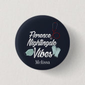 Verpleegkundige Student Nightingale Vibes Personee Ronde Button 3,2 Cm (Voorkant)