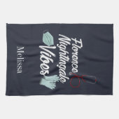 Verpleegkundige Student Nightingale Vibes Personee Theedoek (Horizontaal)