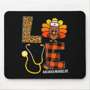 Verpleegkundige Thanksgiving Day Love Nurse Life H Muismat
