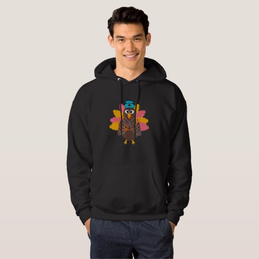 Verpleegkundige Thanksgiving Turkije scheurt rubbe Hoodie (Voorkant volledig)