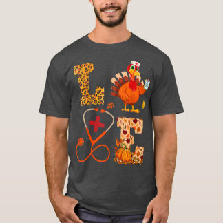 Verpleegkundige Thanksgiving Verpleegkundezorgwerk T-shirt