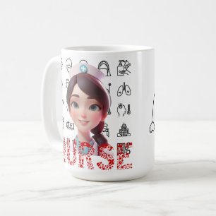 Verpleegkundige-thema koffie mokken voor gezondhei