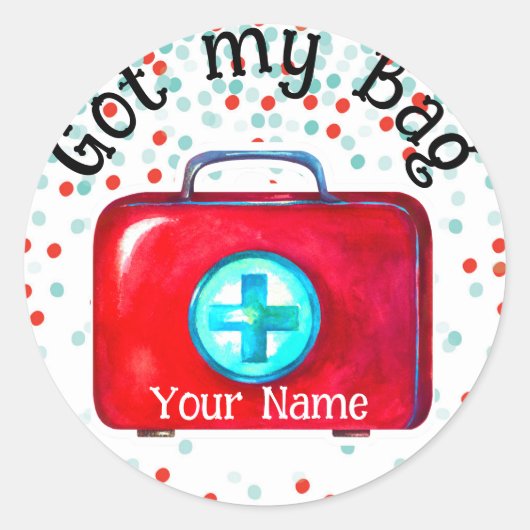 Verpleegkundige Thema Stickers (Voorkant)