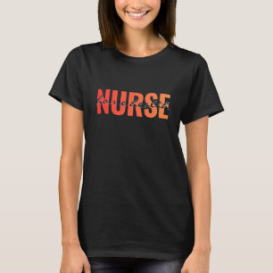 Verpleegkundige Thuiszorg Moderne Typografie T-shirt
