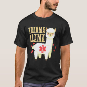 Verpleegkundige Trauma Llama Schattige Verpleegkun T-shirt