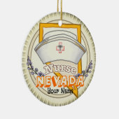 Verpleegkundige uit Nevada Keramisch Ornament (Rechts)