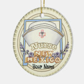 Verpleegkundige uit New Mexico Keramisch Ornament (Links)