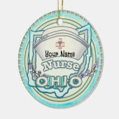 Verpleegkundige uit Ohio Keramisch Ornament (Links)