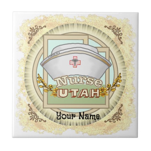 Verpleegkundige uit Utah Tegeltje (Voorkant)