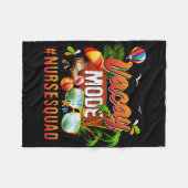 Verpleegkundige vakantiegroep Nursesquad Fleece Deken (Voorkant (Horizontaal))