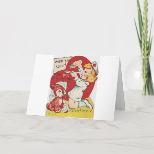  verpleegkundige Valentijn Feestdagen Kaart (Voorkant)
