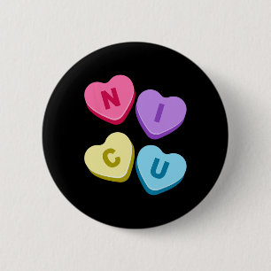 Verpleegkundige Valentijnsdag - Snoep Valentijn Ha Ronde Button 5,7 Cm