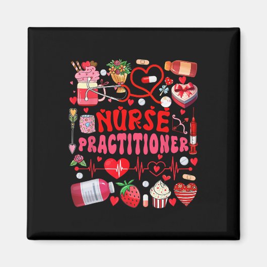 Verpleegkundige Valentijnsdag Verpleegkundige Gere Magneet (Voorkant)