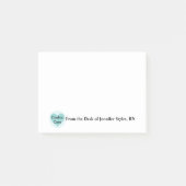 Verpleegkundige van de hartzorg, RN gepersonalisee Post-it® Notes (Voorkant)