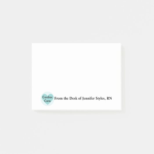 Verpleegkundige van de hartzorg, RN gepersonalisee Post-it® Notes (Voorkant)