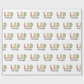 Verpleegkundige van L en D | Arbeid en bezorging V Cadeaupapier (Vlak)