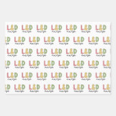 Verpleegkundige van L en D | Arbeid en bezorging V Inpakpapier Vel (Voorkant)