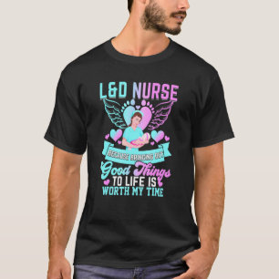 Verpleegkundige verlosafdeling of barende verpleeg t-shirt