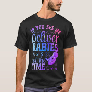 Verpleegkundige Verloskunde en Bevalling Middenvro T-shirt