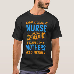 Verpleegkundige verloskunde nachtdienst verpleegku t-shirt