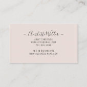 Verpleegkundige Verzorger Bloemen Stethoscoop Ther Visitekaartje (Achterkant)