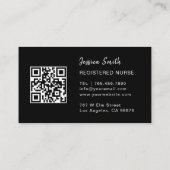 Verpleegkundige Verzorger Moderne gouden glitter M Visitekaartje (Achterkant)