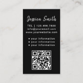 Verpleegkundige Verzorger Moderne gouden glitter M Visitekaartje (Achterkant)