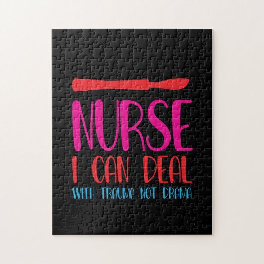 Verpleegkundige verzorging die ik kan afhandelen legpuzzel (Verticaal)