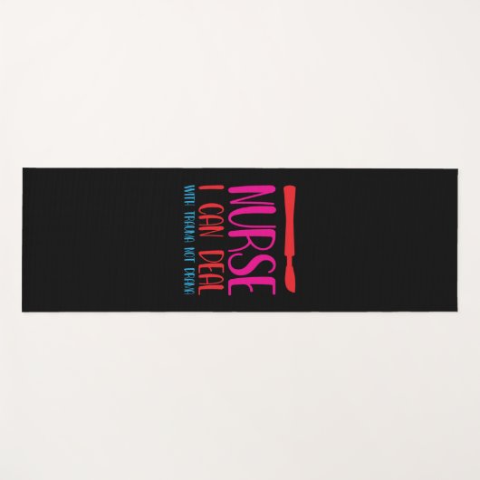 Verpleegkundige verzorging die ik kan afhandelen yogamat (Voorkant (horizontaal))