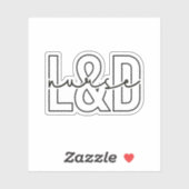 Verpleegkundige verzorging, L en D Verpleegkunde Sticker (Vel)