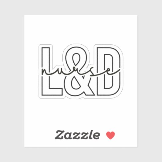 Verpleegkundige verzorging, L en D Verpleegkunde Sticker (Vel)