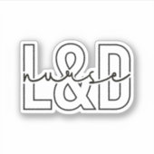 Verpleegkundige verzorging, L en D Verpleegkunde Sticker (Voorkant)