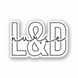 Verpleegkundige verzorging, L en D Verpleegkunde Sticker