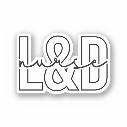 Verpleegkundige verzorging, L en D Verpleegkunde Sticker (Voorkant)