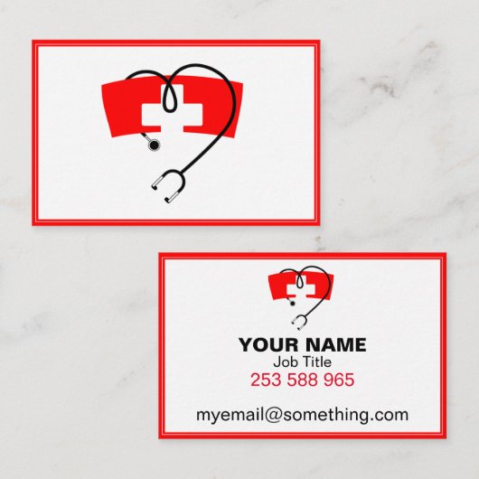 verpleegkundige visitekaartje (Voorkant / Achterkant)