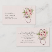 Verpleegkundige Volwassen Zorgverlener Bloemstetho Visitekaartje (Voorkant / Achterkant)