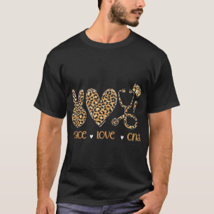 Verpleegkundige Vrede Liefde CNA Leopard CNA Verpl T-shirt