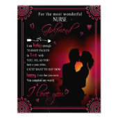 Verpleegkundige Vriendin Cadeau | Van Boyvriend Va Foto Afdruk (Voorkant)