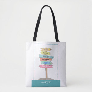 Verpleegkundige Waardering Bedankt Inspirerend Tek Tote Bag