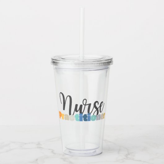 Verpleegkundige Waardering Gift Schattigee Verplee Acryl Drinkbeker (Voorkant)