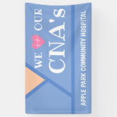 Verpleegkundige Waardering Week Bedankt Geregistre Spandoek (Verticaal)